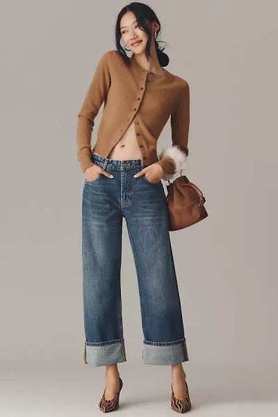 Pilcro Boyfriend Mid-rise Relaxed Jeans In Blue