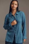 Pilcro Brushed Buttondown Cardigan Sweater In Blue