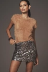 Pilcro Brushed Cashmere Short-sleeve Sweater In Multi