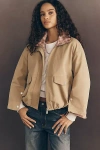 Pilcro Bubble Utility Jacket In Nude