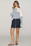 Pilcro Button-front Denim Mini Skirt In Multi