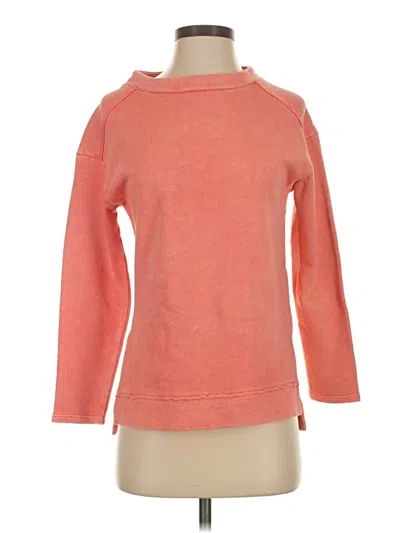 Pre-owned Pilcro By Anthropologie 3/4 Sleeve T-shirt In Orange