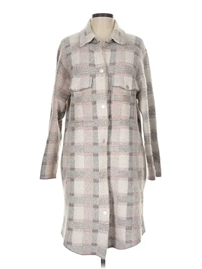 Pre-owned Pilcro By Anthropologie Cardigan Sweater In Gray