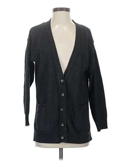 Pre-owned Pilcro By Anthropologie Cashmere Cardigan Sweater In Black