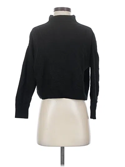 Pre-owned Pilcro By Anthropologie Cashmere Pullover Sweater In Black