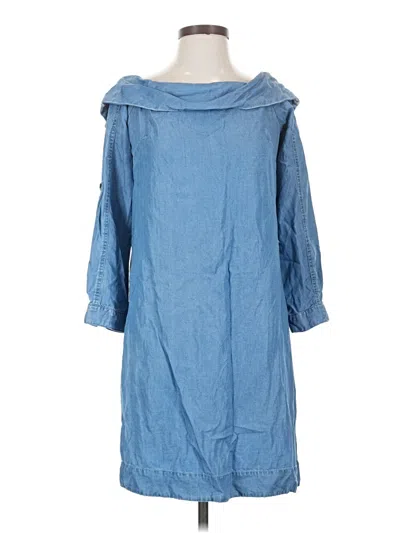 Pre-owned Pilcro By Anthropologie Casual Dress In Blue