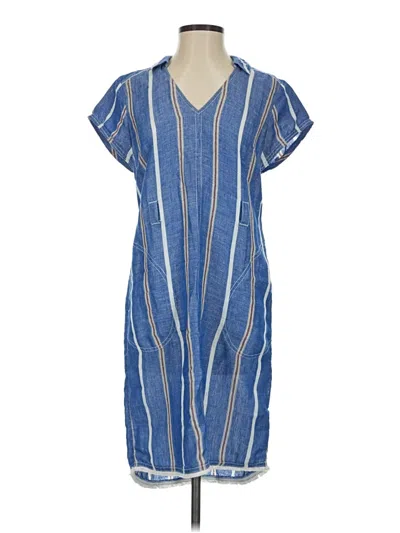 Pre-owned Pilcro By Anthropologie Casual Dress In Blue