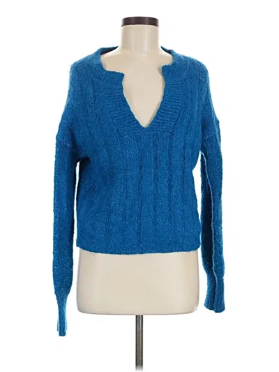 Pre-owned Pilcro By Anthropologie Pullover Sweater In Blue