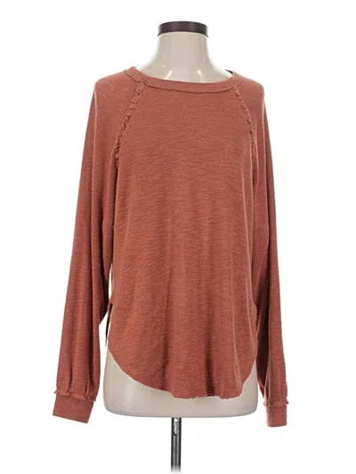 Pre-owned Pilcro By Anthropologie Pullover Sweater In Brown