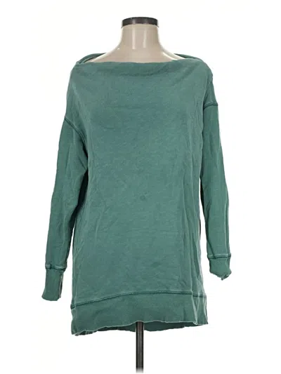 Pre-owned Pilcro By Anthropologie Pullover Sweater In Green