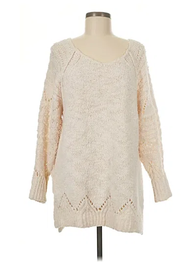 Pre-owned Pilcro By Anthropologie Pullover Sweater In Ivory