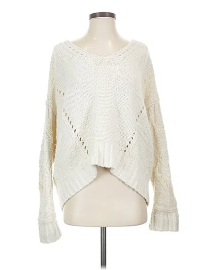 Pre-owned Pilcro By Anthropologie Pullover Sweater In Ivory