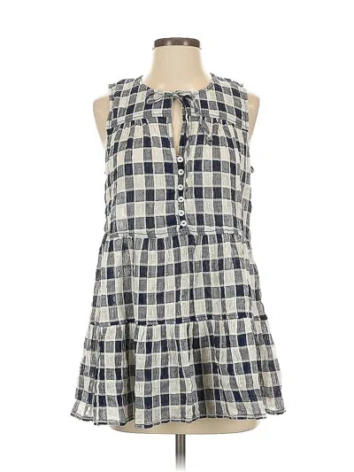 Pre-owned Pilcro By Anthropologie Sleeveless Blouse In Gray