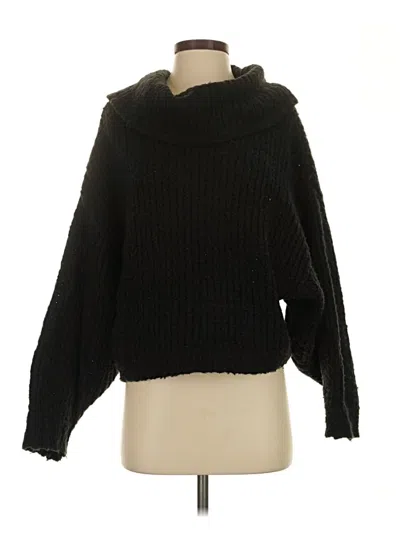 Pre-owned Pilcro By Anthropologie Turtleneck Sweater In Black