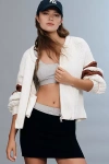 Pilcro Cable-knit Icon Zip-up Jumper In White
