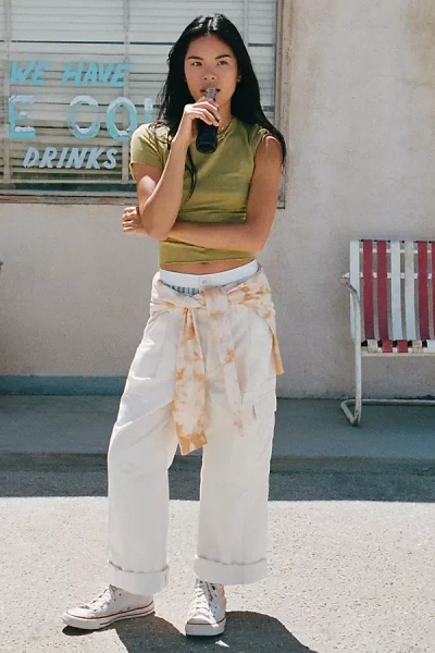 Pilcro Cade Utility Chino Pants In White