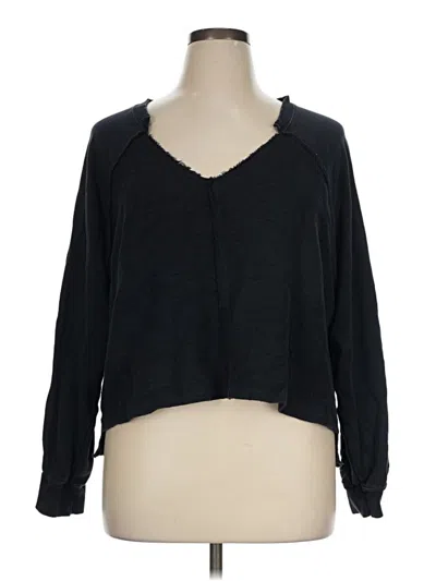 Pre-owned Pilcro Cardigan Sweater In Black