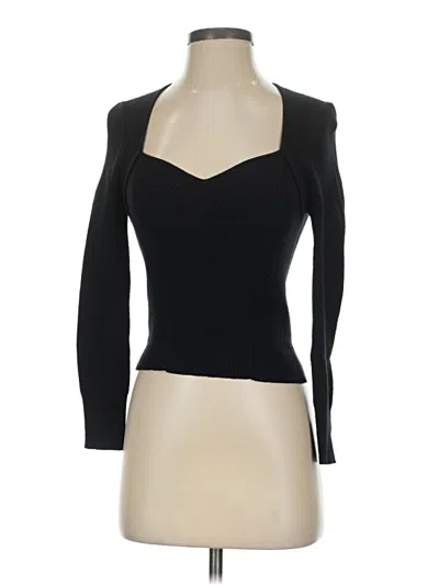 Pre-owned Pilcro Cardigan Sweater In Black