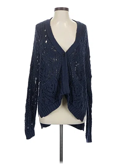 Pre-owned Pilcro Cardigan Sweater In Blue