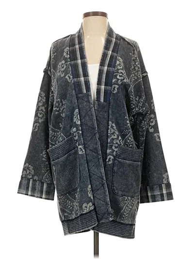 Pre-owned Pilcro Cardigan Sweater In Blue