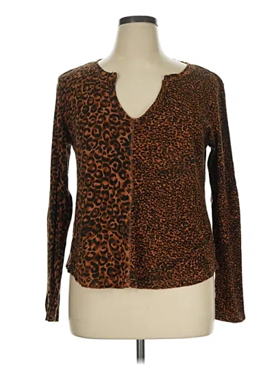 Pre-owned Pilcro Cardigan Sweater In Brown