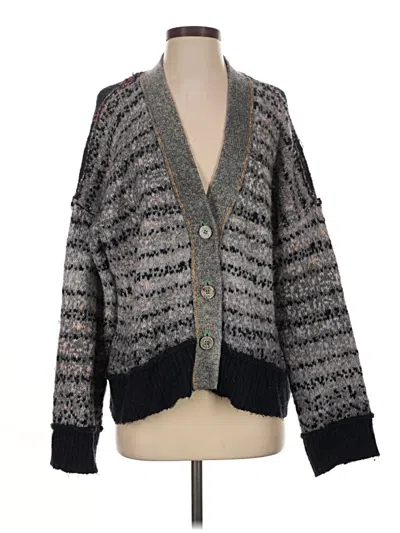 Pre-owned Pilcro Cardigan Sweater In Gray