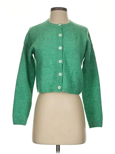 Pre-owned Pilcro Cardigan Sweater In Green