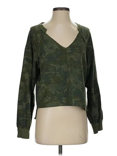 Pre-owned Pilcro Cardigan Sweater In Green