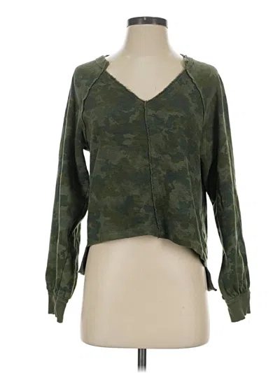 Pre-owned Pilcro Cardigan Sweater In Green