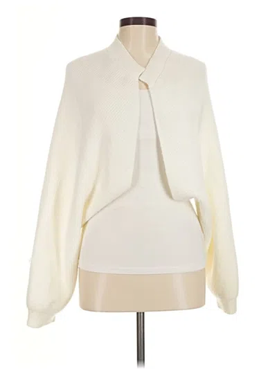 Pre-owned Pilcro Cardigan Sweater In Ivory