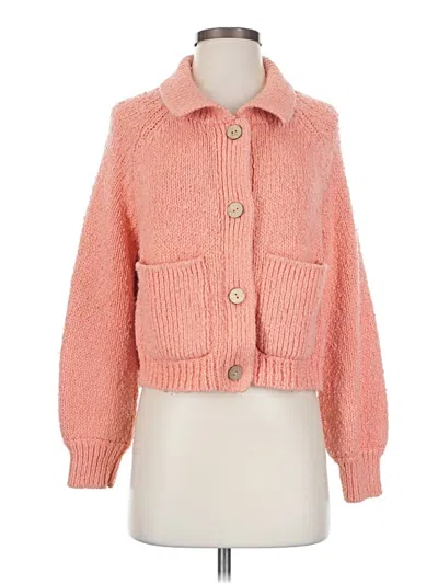 Pre-owned Pilcro Cardigan Sweater In Pink