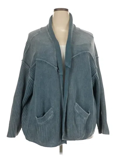 Pre-owned Pilcro Cardigan Sweater In Teal