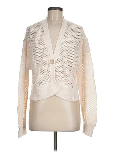 Pre-owned Pilcro Cardigan Sweater In White
