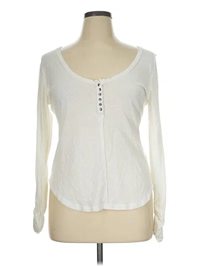 Pre-owned Pilcro Cardigan Sweater In White