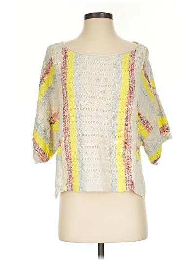 Pre-owned Pilcro Cardigan Sweater In Yellow