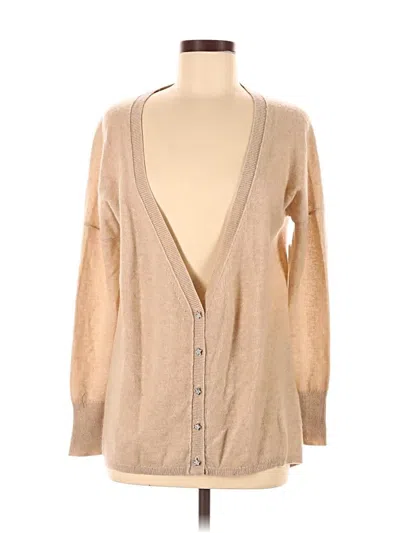 Pilcro Cashmere Cardigan Sweater In Nude