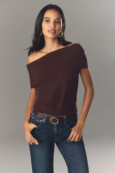 Pilcro Cashmere Off-the-shoulder Sweater Top