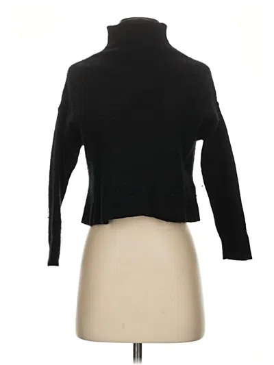 Pre-owned Pilcro Cashmere Pullover Sweater In Black