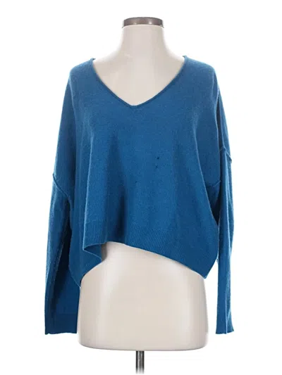 Pre-owned Pilcro Cashmere Pullover Sweater In Blue