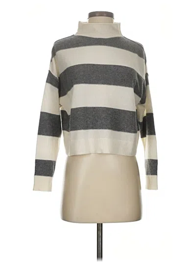 Pre-owned Pilcro Cashmere Pullover Sweater In Gray