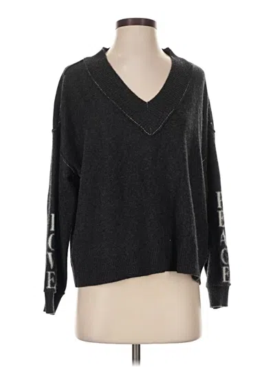 Pre-owned Pilcro Cashmere Pullover Sweater In Gray