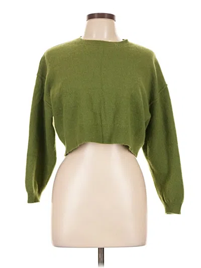 Pre-owned Pilcro Cashmere Pullover Sweater In Green