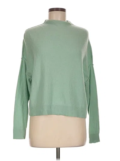 Pre-owned Pilcro Cashmere Pullover Sweater In Green