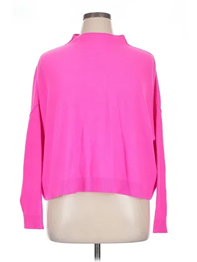 Pre-owned Pilcro Cashmere Pullover Sweater In Pink