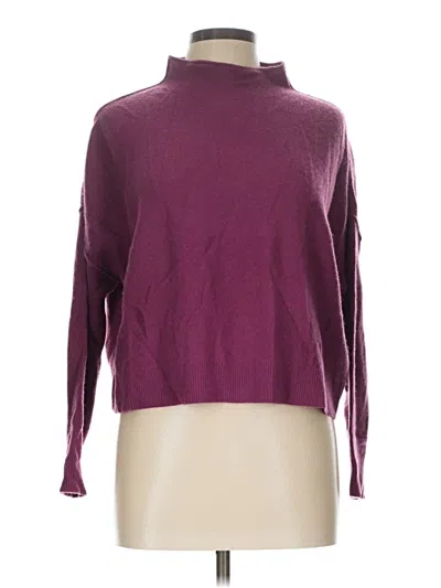 Pre-owned Pilcro Cashmere Pullover Sweater In Purple