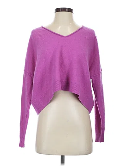 Pre-owned Pilcro Cashmere Pullover Sweater In Purple