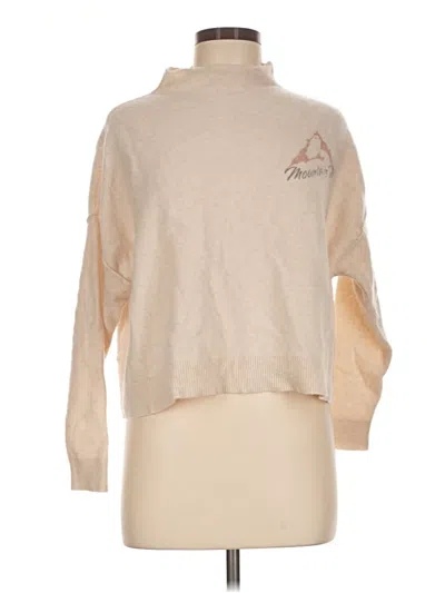 Pre-owned Pilcro Cashmere Pullover Sweater In Tan
