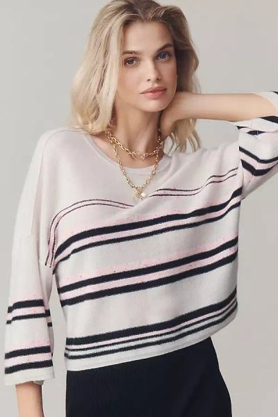Pilcro Cashmere V-back Sweater In Pink