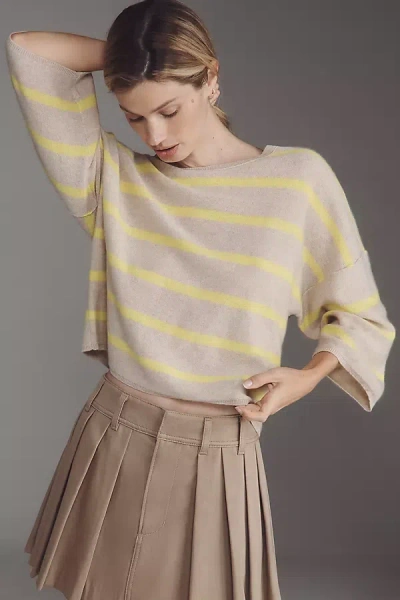 Pilcro Cashmere V-back Sweater In Multi