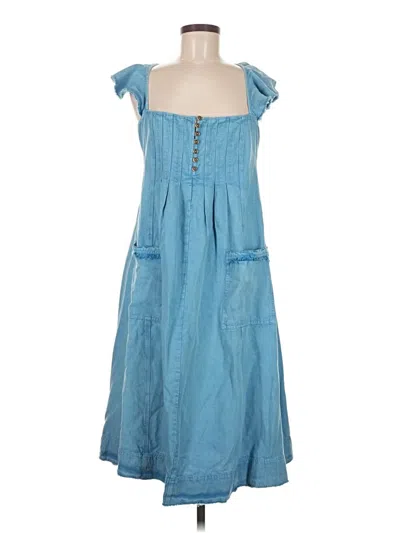 Pre-owned Pilcro Casual Dress In Blue